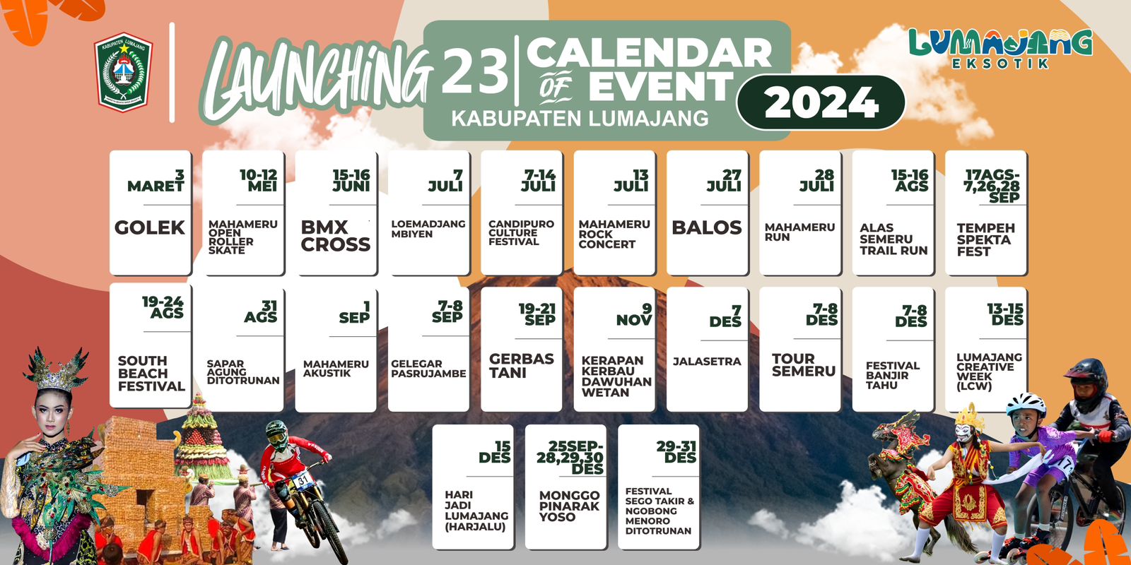23 Event Lumajang Siap Ramaikan Agenda di Tahun 2024